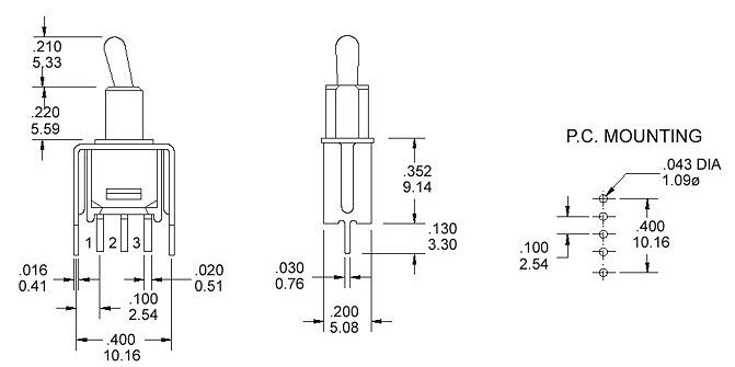 钮子开关TS4-102A2