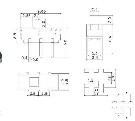 MSK-04C拨动开关