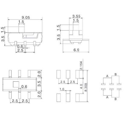 MSK-04J拨动开关