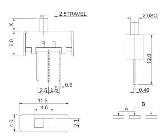 SS-12E17(1p1t)拨动开关