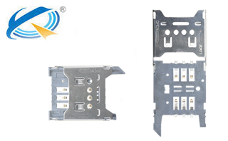 6p不锈钢翻盖式SIM卡座