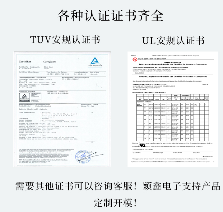 塑胶拨动开关