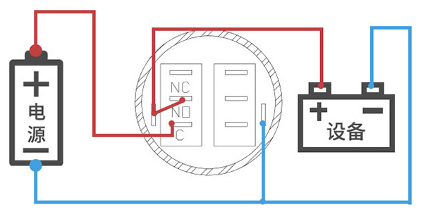 金属按钮开关如何接线