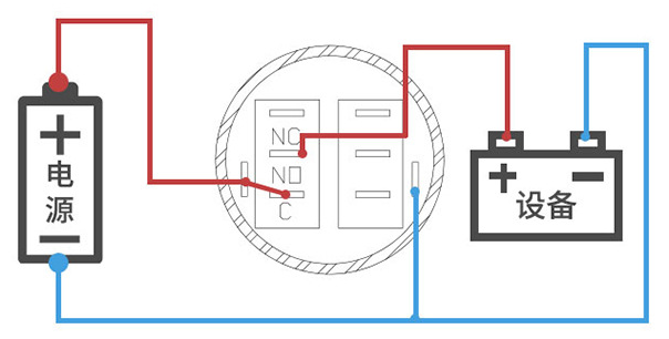金属按钮开关如何接线